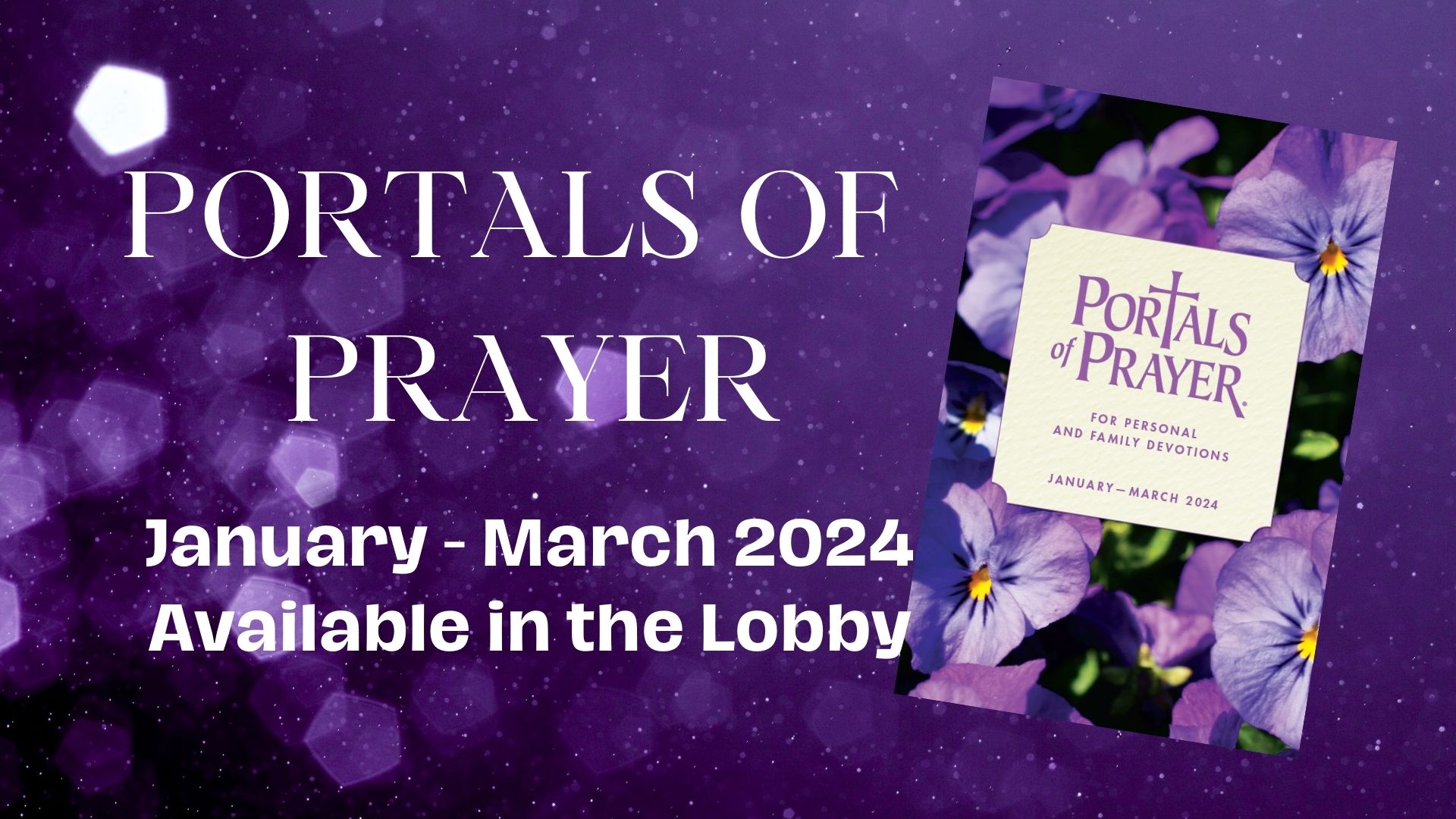 Portals of Prayer Jan March Available REDEEMER BY THE SEA